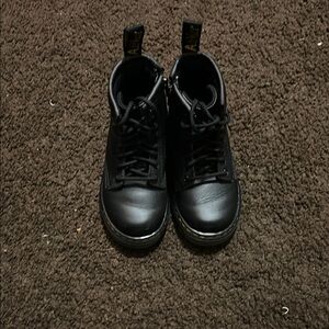 Dr. Martens Black Leather Ankle Boots